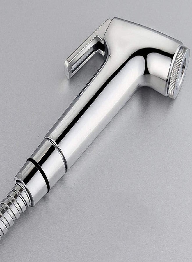 Clinton (ABS) Conti Health Faucet with 1-Meter Stainless Steel Chrome Finish Rubber Hose Pipe with Wall Hook - Image 2